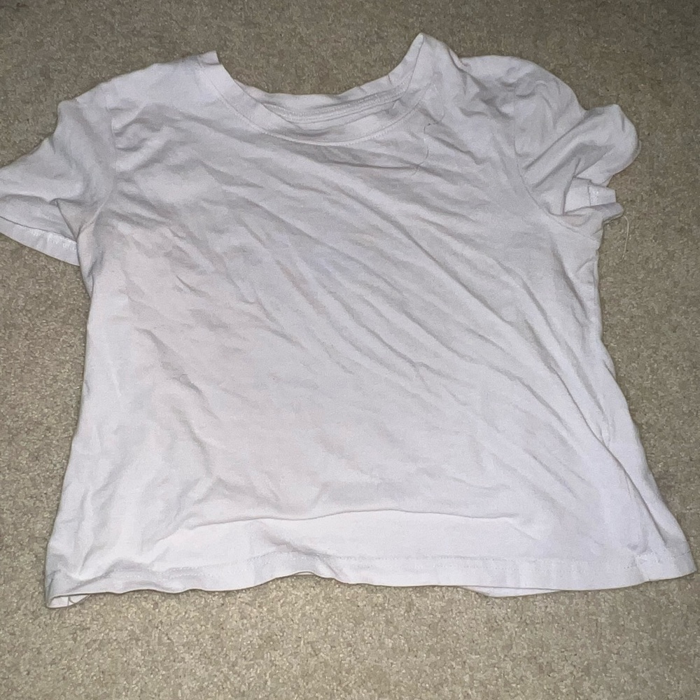 White cropped tee!